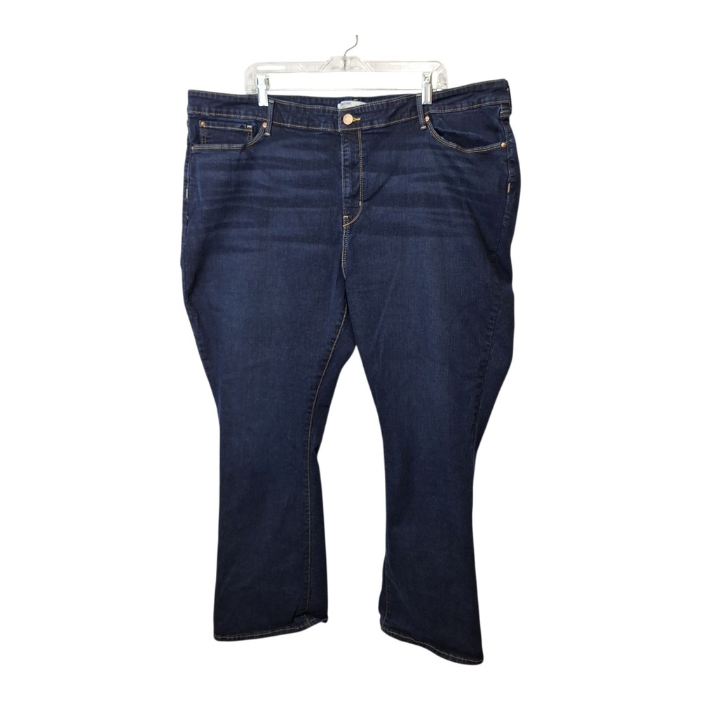 Signature Gold By Levi Strauss Womens Mid Rise Bootcut Size 28M Dark Wash‎ Denim
